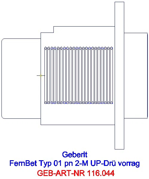 GE Fernbetätigung Typ 01 pneumatisch für 2-Mengen-Sp., UP-Drücker vorragend_116.044.11.1_L