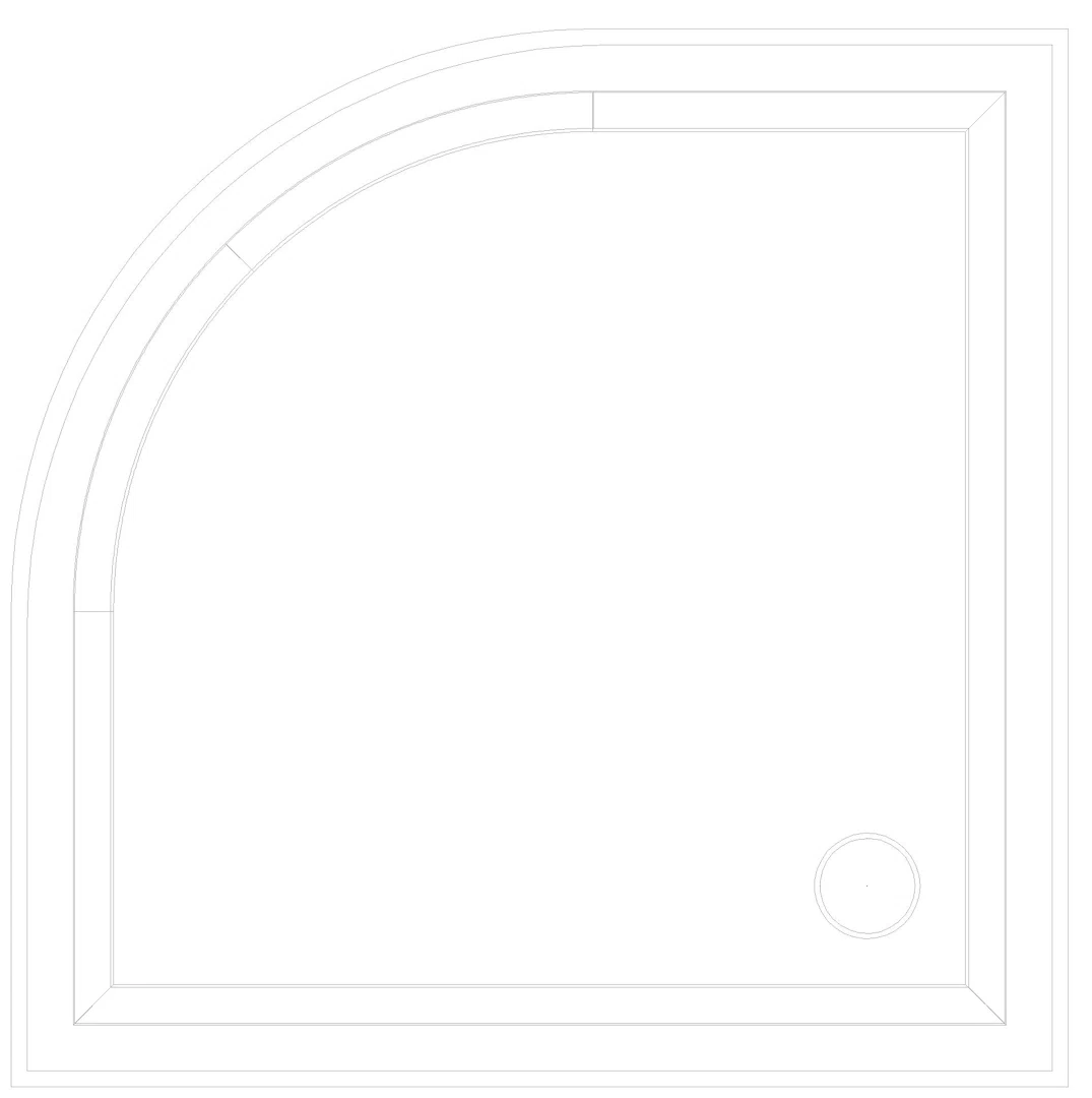 KALDEWEI ARRONDO Duschfläche, 1000x1000x32 mm, Modell-Nr: 873-1