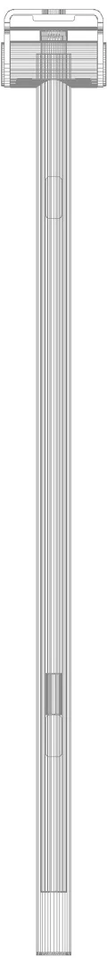 HEWI SK-Griff Duo (A), li, 900, WC-Spül (Funk), PVD schwarzchr glzd