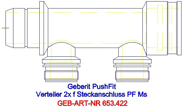 GE Verteiler zweifach mit Steckanschluss Ms M25_653.422.00.1_L