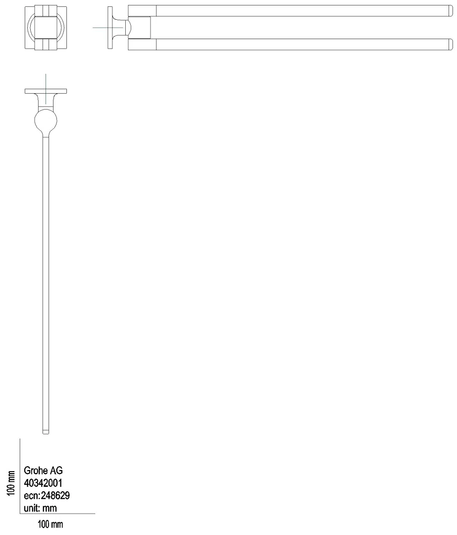 GROHE Doppel-Handtuchhalter Allure 40342_1 chrom