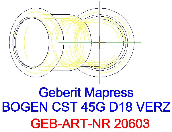GE Mapress C-Stahl Bogen 45Gr d18 verzinkt_20603_G