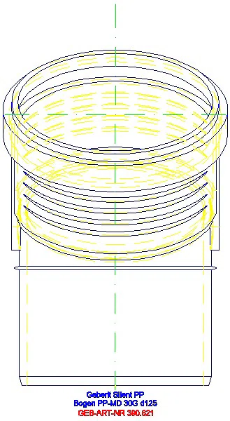 GE Silent-PP Bogen 30Gr d125_390.621.14.1_L