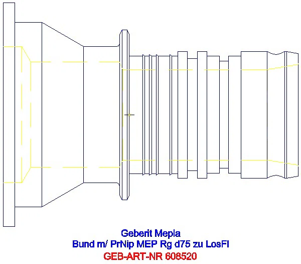 GE Mepla Bund mit Pressnippel zu Mepla Losflanschen PN6 und PN10/16_608.520.00.5_G