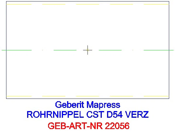 GE Mapress C-Stahl Rohrnippel außen verzinkt d54_22056_L