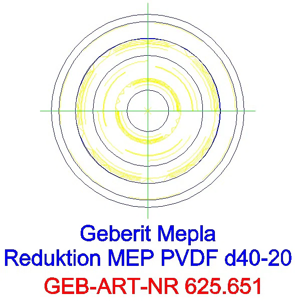 GE Mepla Reduktion PVDF d40-20_625.651.00.5_L