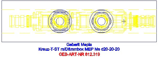 GE Mepla Kreuzungs-T-Stück mit Dämmbox d20-20-20_612.319.00.5_G