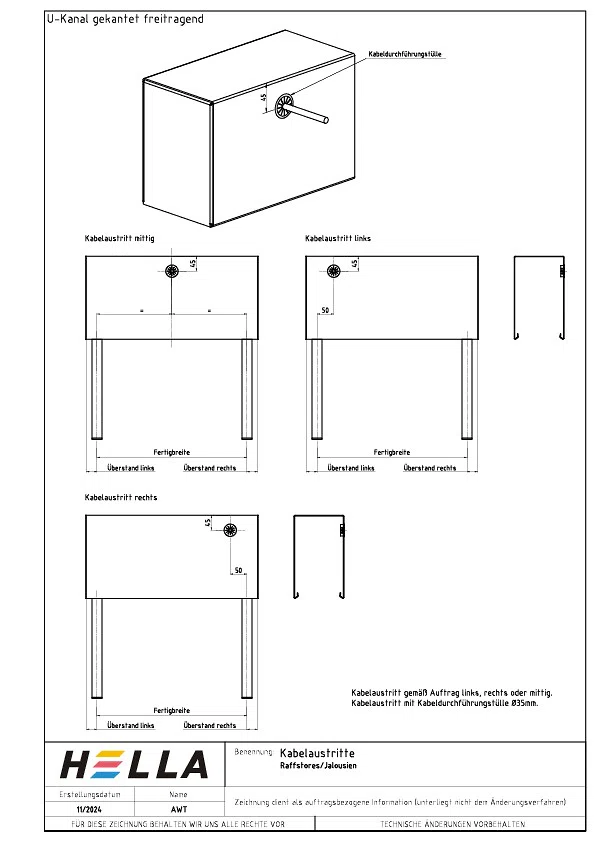 Kasten - Vorbausysteme