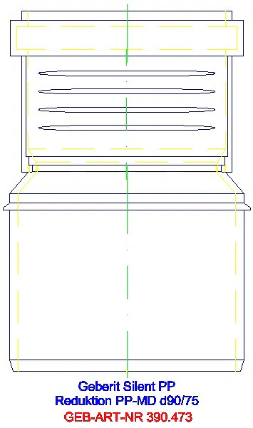 GE Silent-PP Reduktion exzentrisch d90/75_390.473.14.1_L
