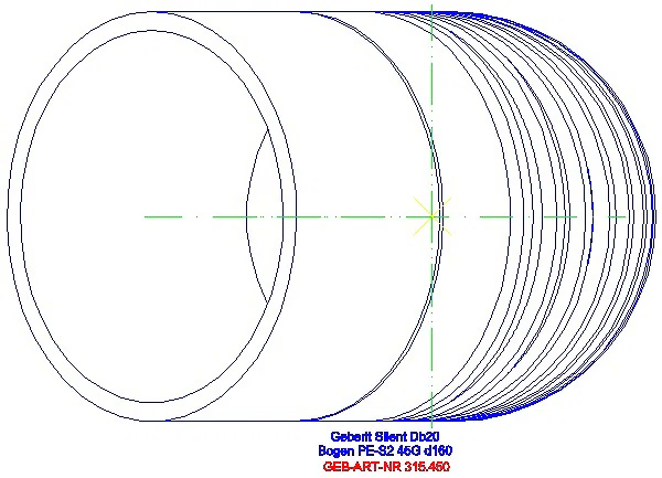 GE Silent-db20 Bogen 45Gr d160_315.450.14.1_G