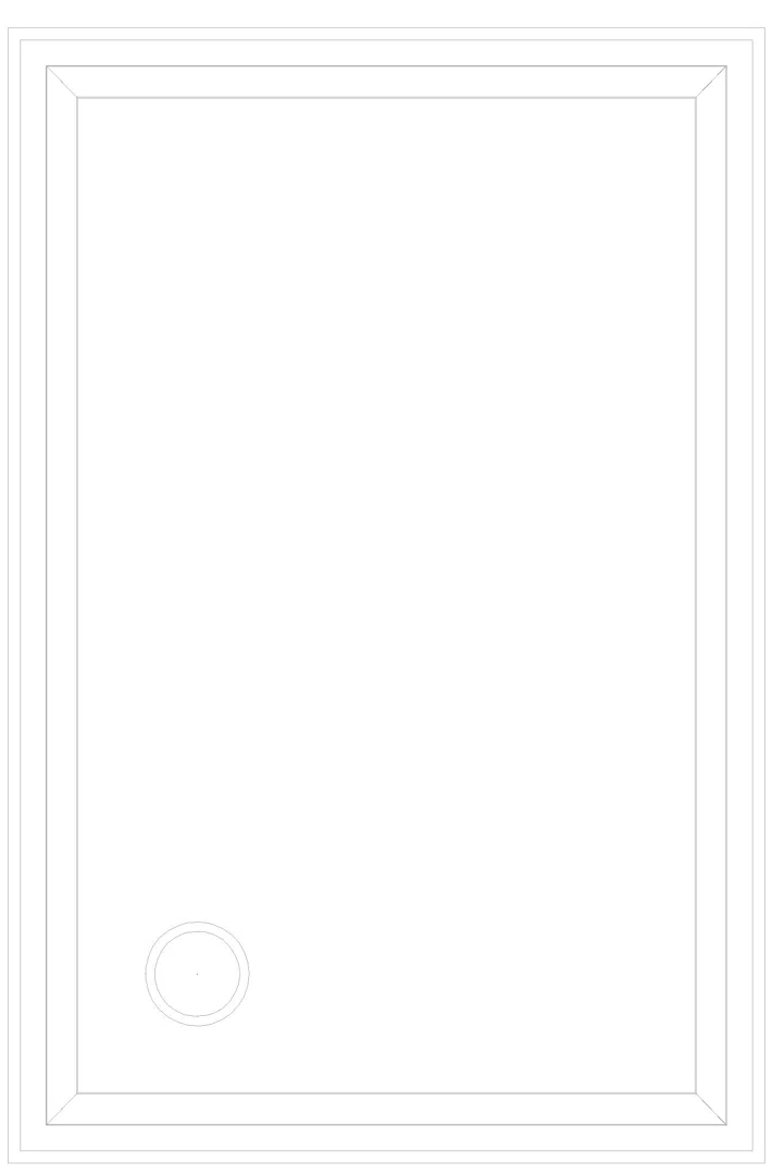 KALDEWEI DUSCHPLAN Duschfläche, 800x1200x32 mm, Modell-Nr: 555-1