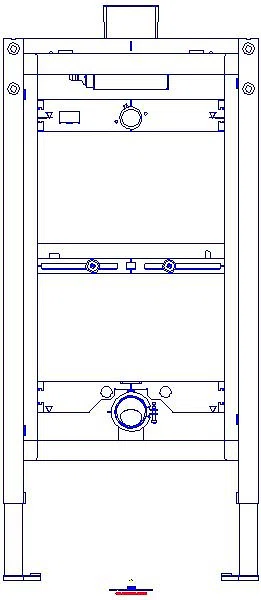 GE Duofix Element f. Urinal, 98 cm universell, f. Betätigung von oben_111617002_A