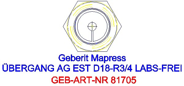 GE Mapress Edelstahl Übergang mit AG (LABS-frei) d18-R3/4_81705_L