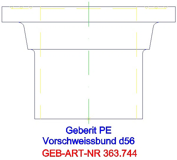 GE PE Vorschweissbund d56_363.744.16.1_L