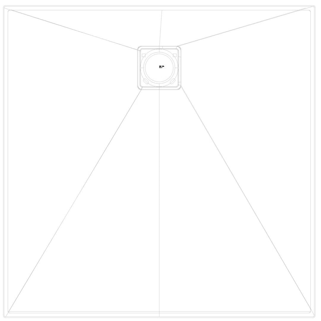 KALDEWEI ALUVIA Duschfläche, 1000x1000x32 mm, Modell-Nr: 3255