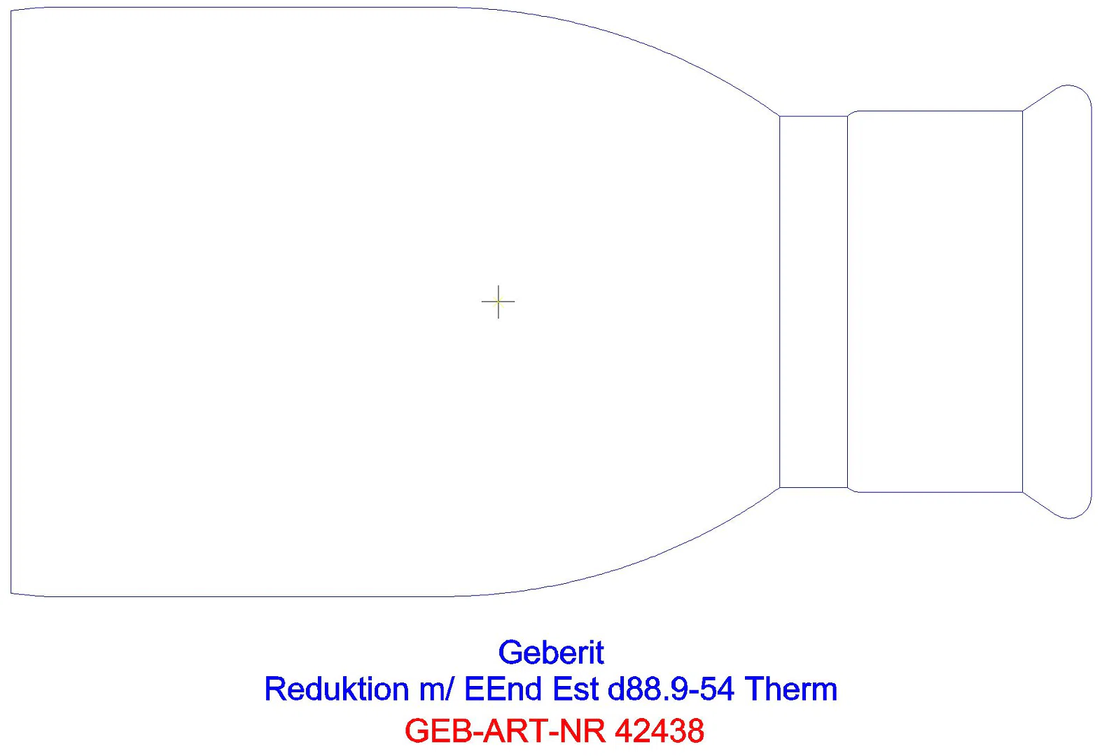 GE Mapress Therm Reduktion mit Einschubende d76,1-54_42438_l