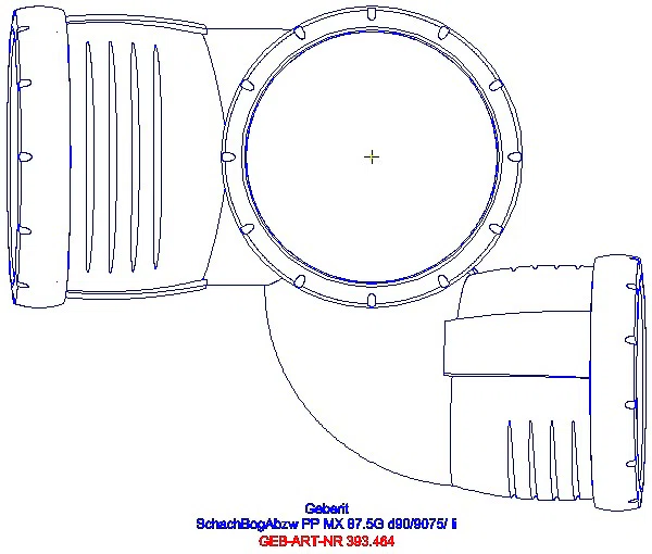 GE Silent-Pro Schachtbogenabzweig 87,5Gr d90/90/50 links_393.464.14.1_G