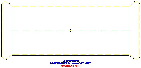 GE Mapress C-Stahl Schiebemuffe d108 verzinkt_22111_G