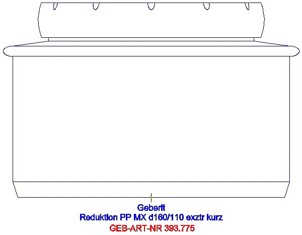 GE Silent-Pro Reduktion exzentrisch d160/110_393.775.14.1_A
