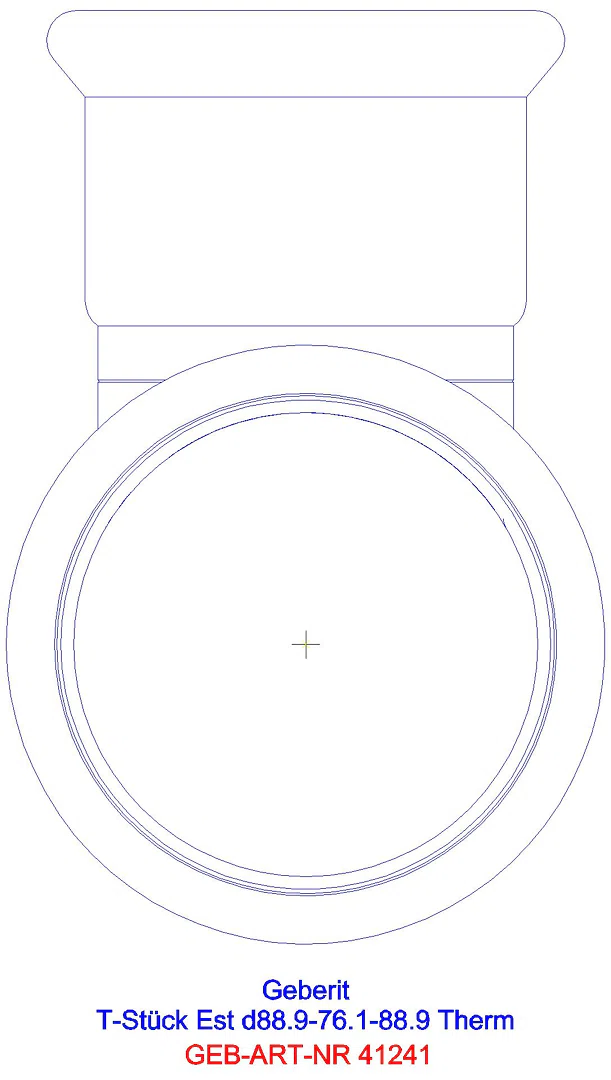 GE Mapress Therm T-Stück reduziert d88,9-54-88,9_41241_l