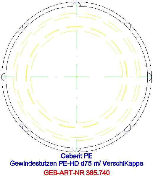GE PE Gewindestutzen mit Schraubkappe d75 H9,6_365.750.16.1_G