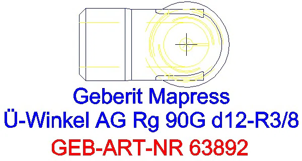 GE Mapress Kupfer Übergangswinkel 90Gr mit AG Rg d12-R3/8_63892_G