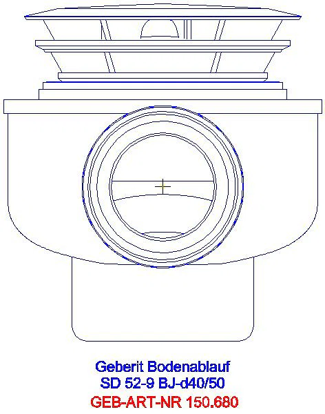 GE Duschwannenablauf d40/50_150.680.00.1_L
