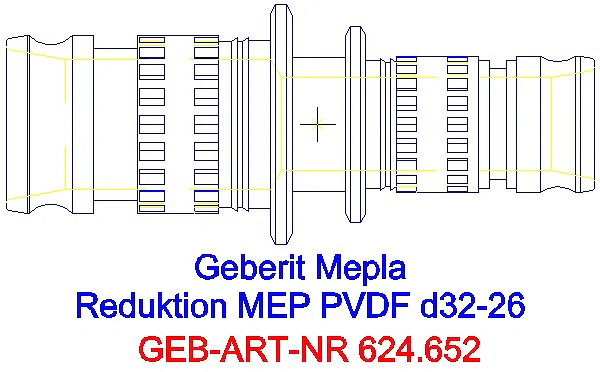 GE Mepla Reduktion PVDF d32-26_624.652.00.5_G