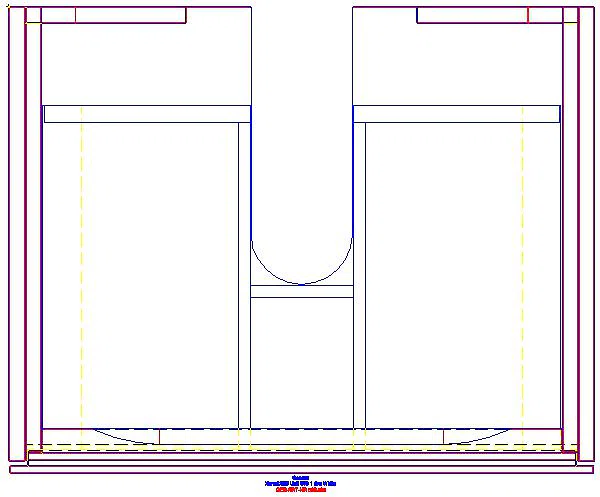 Xeno2 Unterschrank f. WT, 1 Schubl. 58x22x46,2cm, greige_500.505.00.1_G