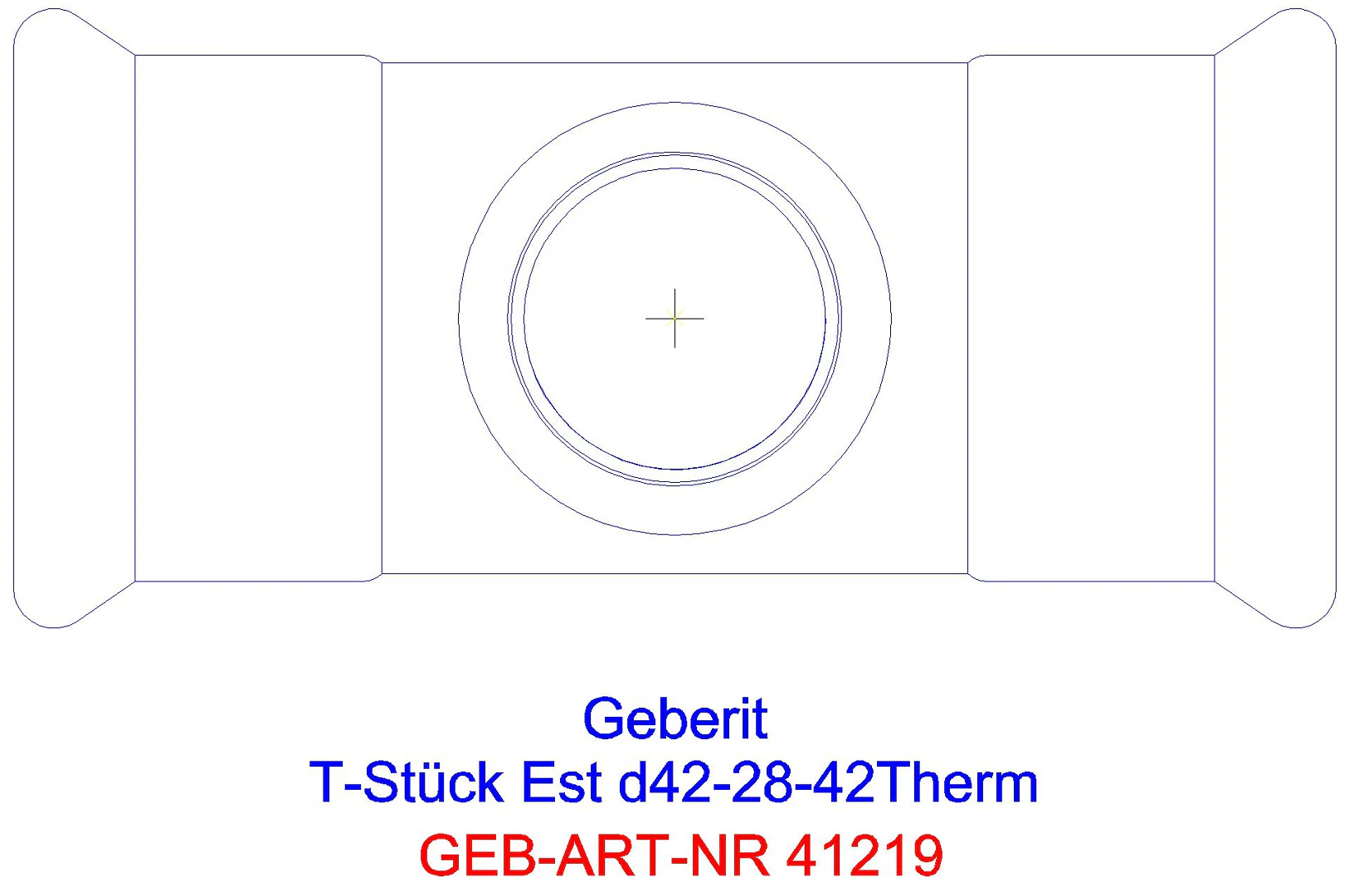 GE Mapress Therm T-Stück reduziert d42-15-42_41219_g