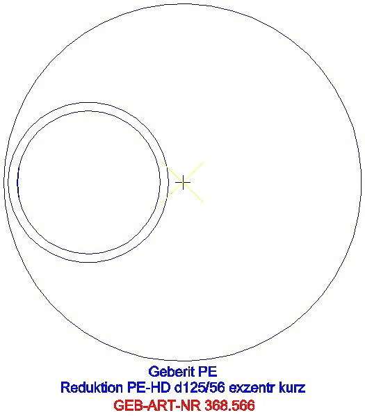 GE PE Reduktion exzentrisch kurz d125/56_368.566.16.1_G
