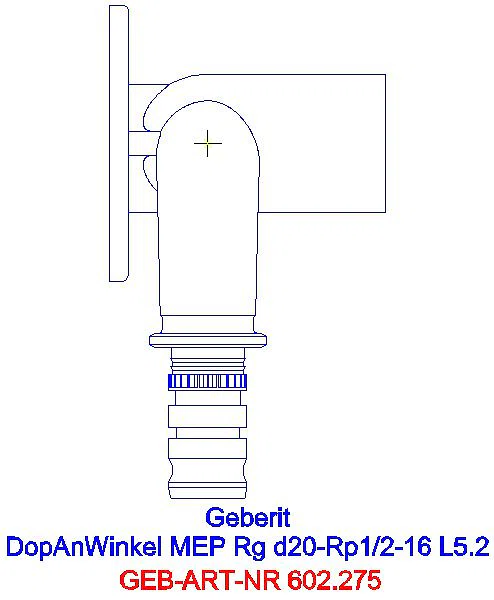 GE Mepla Doppelanschlusswinkel 90Gr Rg d20-Rp1/2-d16 L:52mm_602.275.00.5_L