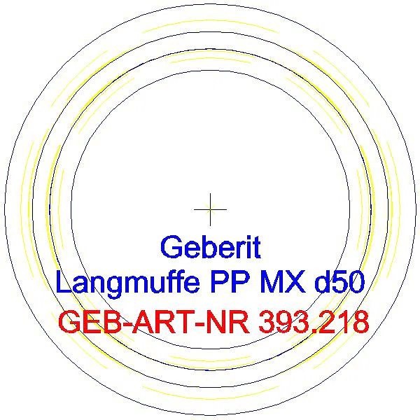GE Silent-Pro Langmuffe d50mm_393.218.14.1_G