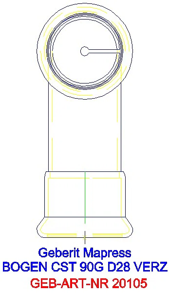GE Mapress C-Stahl Bogen 90Gr d28 verzinkt_20105_L