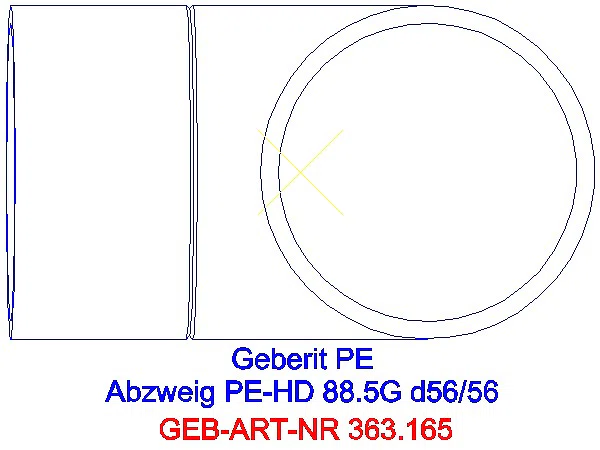 GE PE Abzweig 88,5Gr d56/56_363.165.16.1_G
