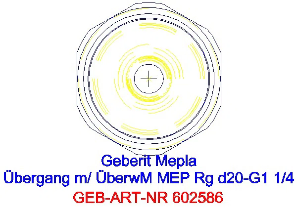 GE Mepla Übergang mit Überwurfmutter Rg d20-G1 1/4_602.586.00.5_L