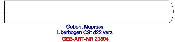 GE Mapress C-Stahl Überbogen d22 verzinkt_20804_G