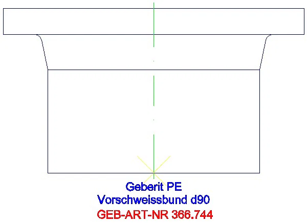 GE PE Vorschweissbund d90_366.744.16.1_L