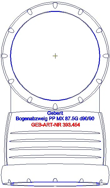 GE Silent-Pro Bogenabzweig 87,5Gr d90/90_393.454.14.1_G