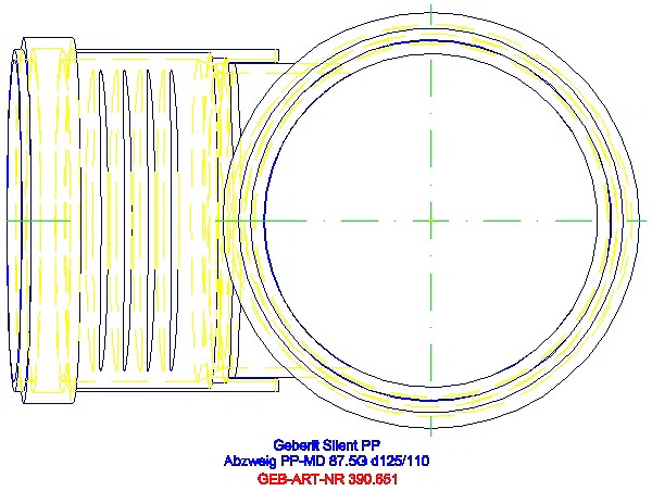 GE Silent-PP Abzweig 87,5Gr d125/110_390.651.14.1_G