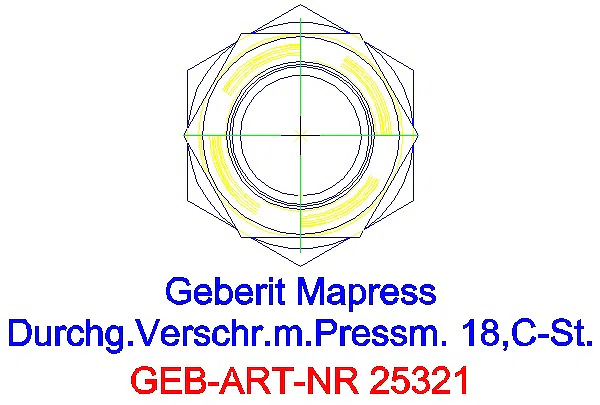 GE Mapress C-Stahl Verschraubung d18 verzinkt_25321_L
