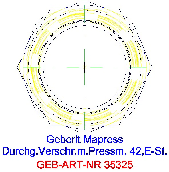 GE Mapress Edelstahl Verschraubung d42_35325_L
