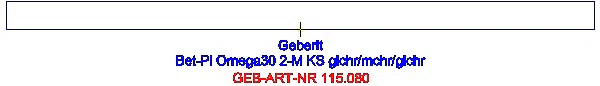GE BetPl. Omega30, für 2-Mengen-Sp. weiß/glanzchrom/weiß_115.080.KJ.1_G
