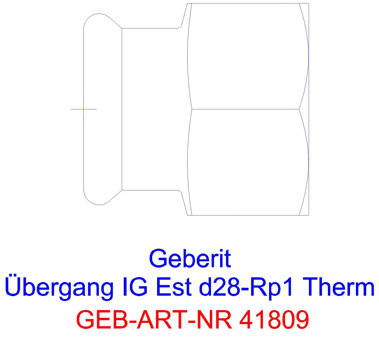 GE Mapress Therm Übergang mit IG d28-Rp1/2_41809_a