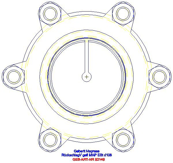 GE Mapress Rückschlagventil NPW geflanscht d108_92149_L