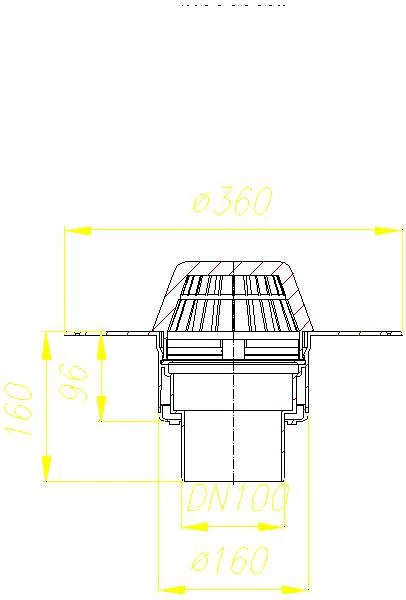 DALLMER Dachablauf 62 PVC, DN 100