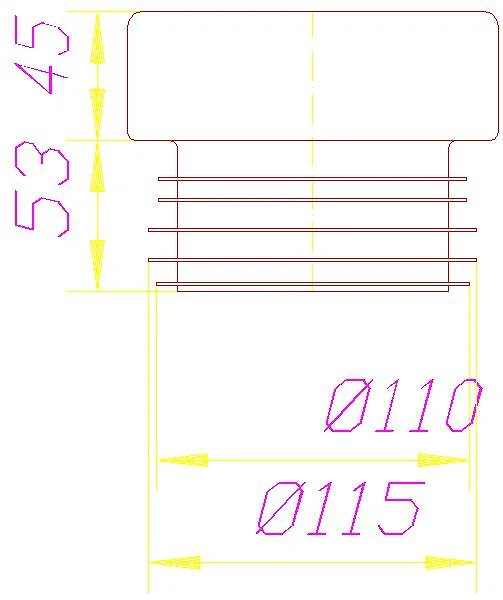 DALLMER WC-Verbinder 783 N, DN 100
