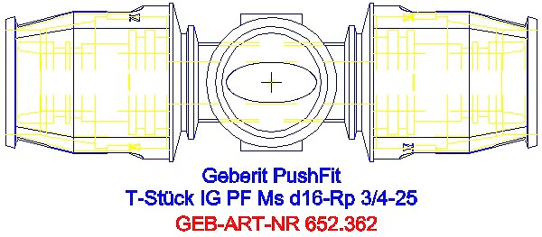 GE PushFit T-Stück mit IG Ms d25-Rp3/4-25_652.362.00.1_G