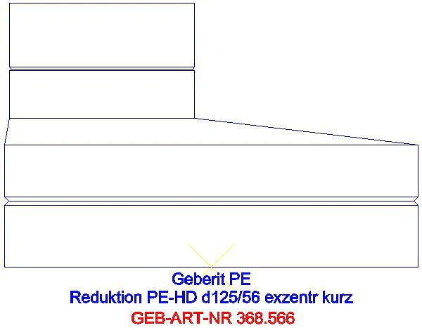 GE PE Reduktion exzentrisch kurz d125/56_368.566.16.1_A