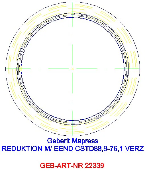 GE Mapress C-Stahl Reduktion mit Einschubende d88.9-76.1 verzinkt_22339_A